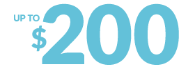 Up to $200 in transfer fee rebates